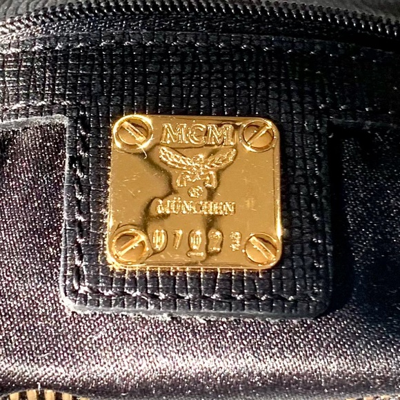 MCM Black Boston FIRM bag Handbag Purse - Picture 5 of 14